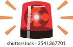 beacon,  red light, siren, simple, illustration