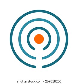 Beacon, signals, internet icon vector image. Can also be used for communication, connection, technology. Suitable for web apps, mobile apps and print media.
