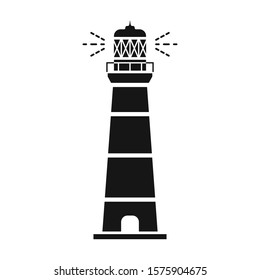 Beacon vector icon.Black vector icon isolated on white background beacon.