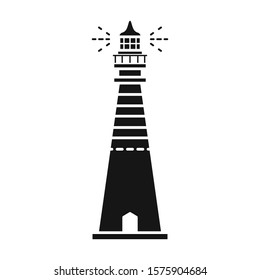 Beacon vector icon.Black vector icon isolated on white background beacon.