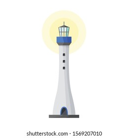 Beacon vector icon.Cartoon vector icon isolated on white background beacon.