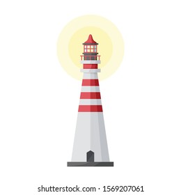 Beacon vector icon.Cartoon vector icon isolated on white background beacon.