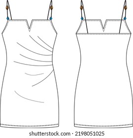 
Bead Detail Mini Dress Design