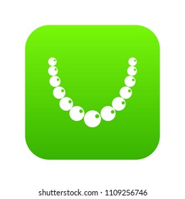 Bead icon digital green for any design isolated on white vector illustration