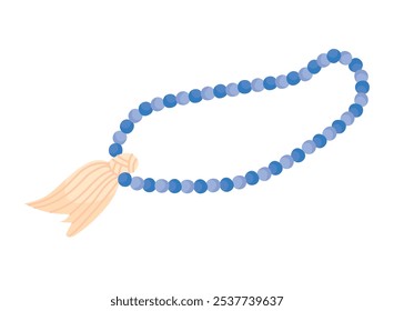 bead necklace buddhist item isolated