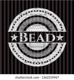 Bead silvery badge
