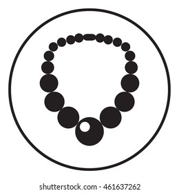 Bead symbol. Menu item in the web design.