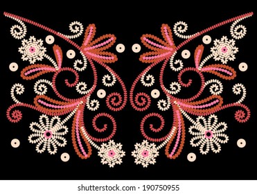 Beaded Floral Elements