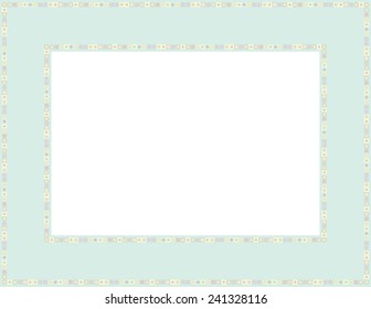 Beaded frame-Beaded patterned frame with mosaic border; can be used for baby showers, Easter, Thanksgiving, Christmas invites, Valentines invite or other occasions 