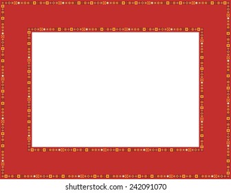Beaded frame-Beaded patterned frame with mosaic border; can be used for baby showers, Easter, Thanksgiving, Christmas invites, Valentines invite or other occasions 