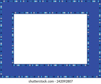 Beaded frame-Beaded patterned frame with mosaic border; can be used for baby showers, Easter, Thanksgiving, Christmas invites, Valentines invite or other occasions