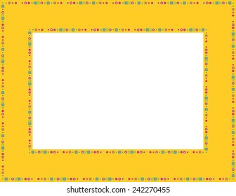 Beaded frame-Beaded patterned frame with mosaic border; can be used for baby showers, Easter, Thanksgiving, Christmas invites, Valentines invite or other occasions
