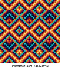 Beading design, tribal design, tribal beads, bead necklace, african beads, ethnic seamless pattern, embroidery cross, squares, diamonds, chevrons. 