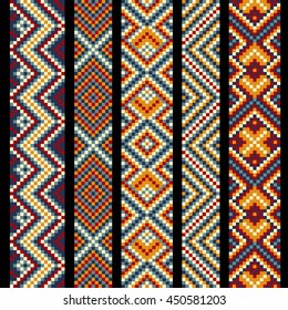 Beading design, tribal design, tribal beads, bead necklace, african beads, ethnic seamless pattern, embroidery cross, squares, diamonds, chevrons. Beads, bracelet, ribbon, lace, bead weaving.