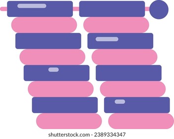beading handmade icon. needle bead icon vector
