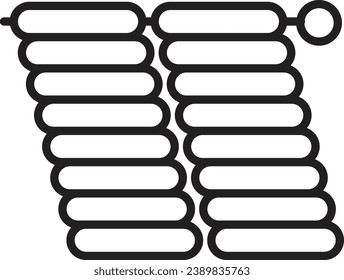 beading handmade icon. needle bead icon vector
