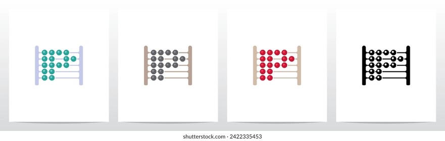 Bebidas Letra abacus Diseño de logotipo P