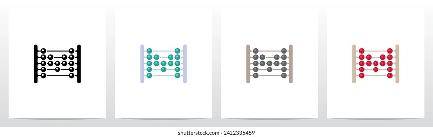 Abacus Letter Logo Design M