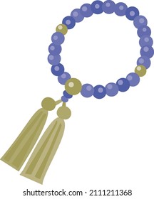 Beads of the Buddhism of man use.