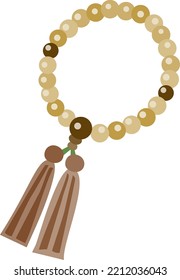 Beads of the Buddhism of man use.