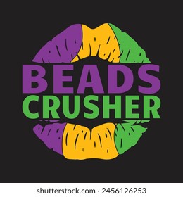 Beads crusher kisses vector design