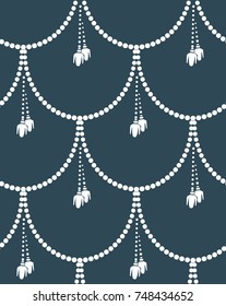 beads damask vector elegant pattern