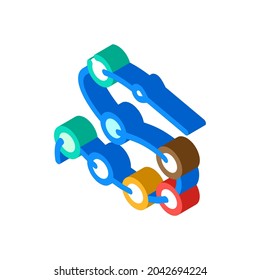 beads decoration isometric icon vector. beads decoration sign. isolated symbol illustration