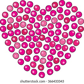 Beads heart