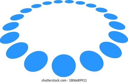 Beads Icon. Flat Color Design. Vector Illustration.