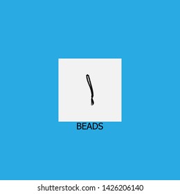 beads icon sign signifier vector