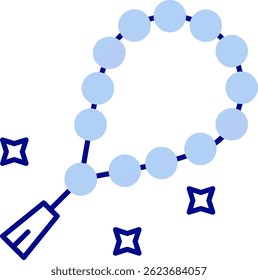 Beads Line vector Icon Design