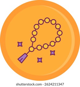Beads Line vector Icon Design