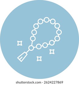 Beads Linha vetor Ícone Design