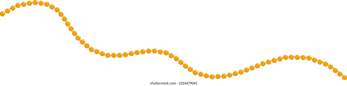 Beads In Mardy Gras Colors Decoration