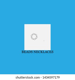beads necklaces icon sign signifier vector