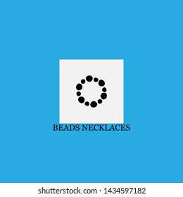 beads necklaces icon sign signifier vector