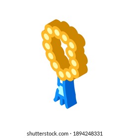 beads religion isometric icon vector. beads religion sign. isolated symbol illustration