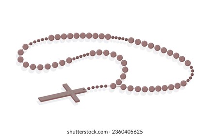 
beads, rosary. Isolated image. Vector illustration