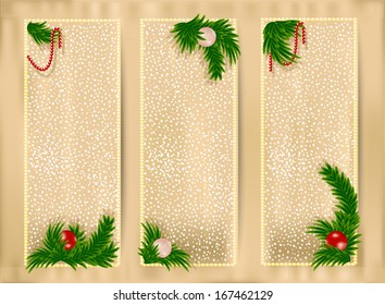 beads and snow.