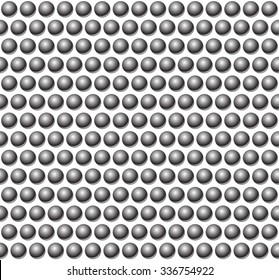 Beads, studs or bolts pattern. Seamless pattern with circles. 