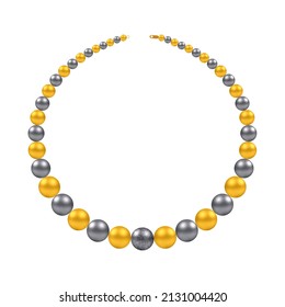 Beads vector illustration on white background