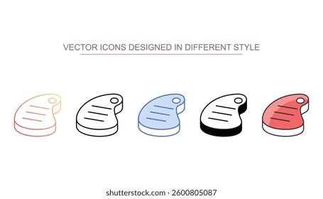 Beaf icon design with white background stock illustration