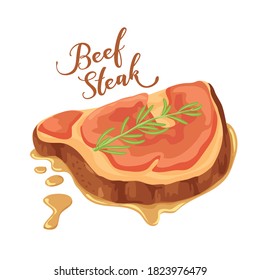 beaf steak vector design, sliced beef