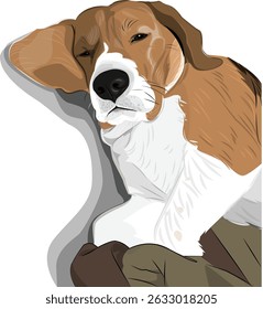 Beagle breed dog, Cute puppy illustration, Dog