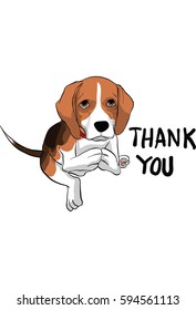 beagle dog  action