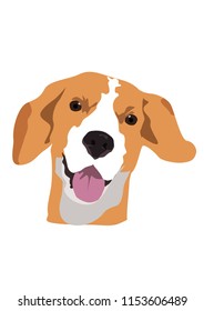 beagle dog head