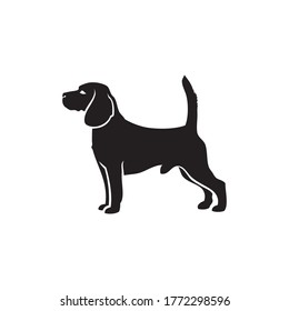 Beagle Dog - Isolated Outlined Vector Illustration
