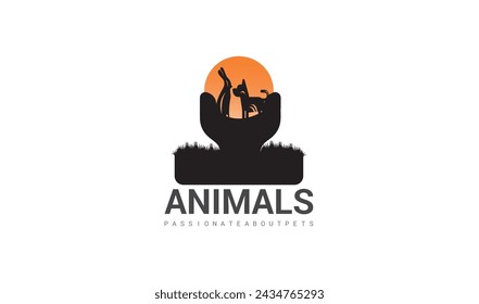 Beagle dog - isolated outlined vector 