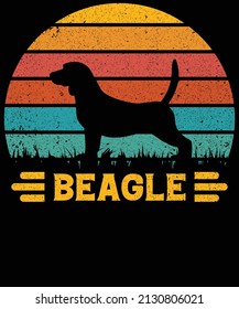 Beagle dog lovers t-shirts design 2