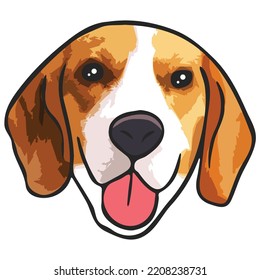 Beagle Dog Pet Colored Drawing